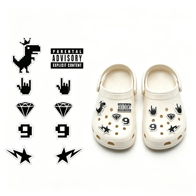 Sandal Crocs Anak Dinosaurus EVA, Sandal Clog Anak Sol Tebal, Sandal Pantai Outdoor, Ringan Nyaman d