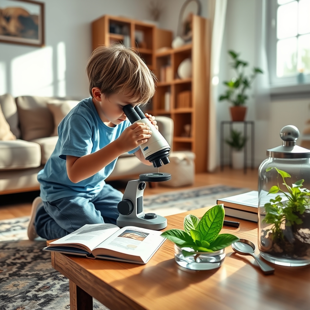 Rahasia Dunia Mikro di Sekitar Rumah: Petualangan Sains Anak dengan Mikroskop Portable!